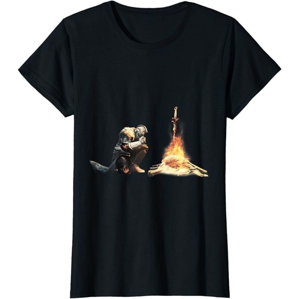 Dark Souls Bonfire Retro Classic Gaming Fan Unisex T-Shirt